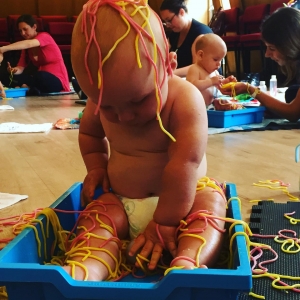 sensory class messy play