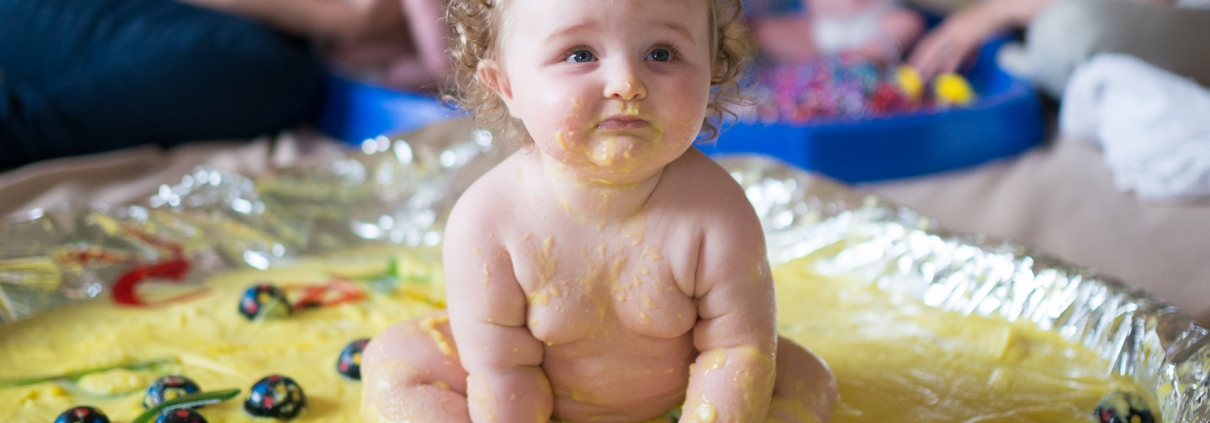 messy play for babies