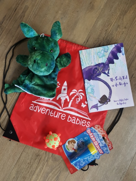 sensory storytelling bag - dragon story