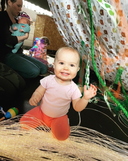 Sensory Storytelling Baby/Toddler Class - bring a brilliant book to life through interactive storytelling, messy play and sensory lighting.