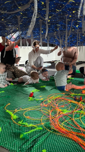 how to set up a baby play area