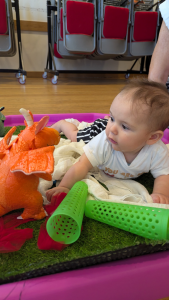 how to set up a baby play area