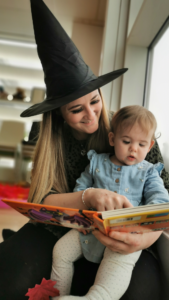 reading to a newborn
