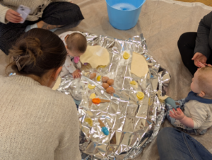 crossing the midline baby