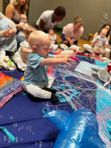 crossing the midline baby