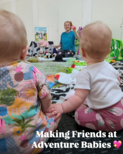 When do babies interact with each other