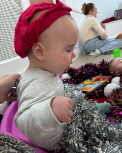 why do babies stare at lights