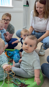 why do babies stare at lights