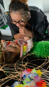 why does my baby copy me?